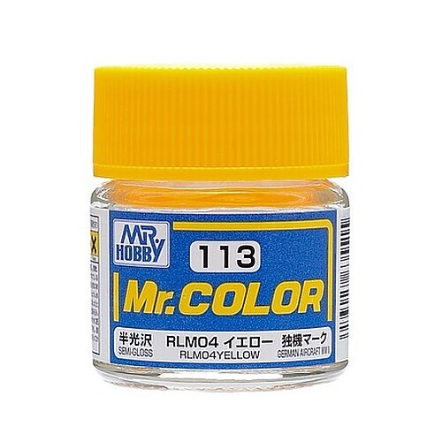 Gunze-Sangyo Solvent-Based Semi-Gloss Yellow RLM04 10ml Bottle – Hobby and