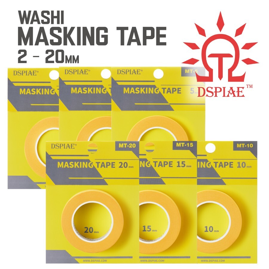 DSPIAE: Washi Masking Tape : 2 – 20mm – Modeling Hobby Tape – 18M / 59ft