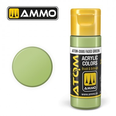 AMMO ATOM-20085 Faded Green Acrylic Lacquer Model Paint