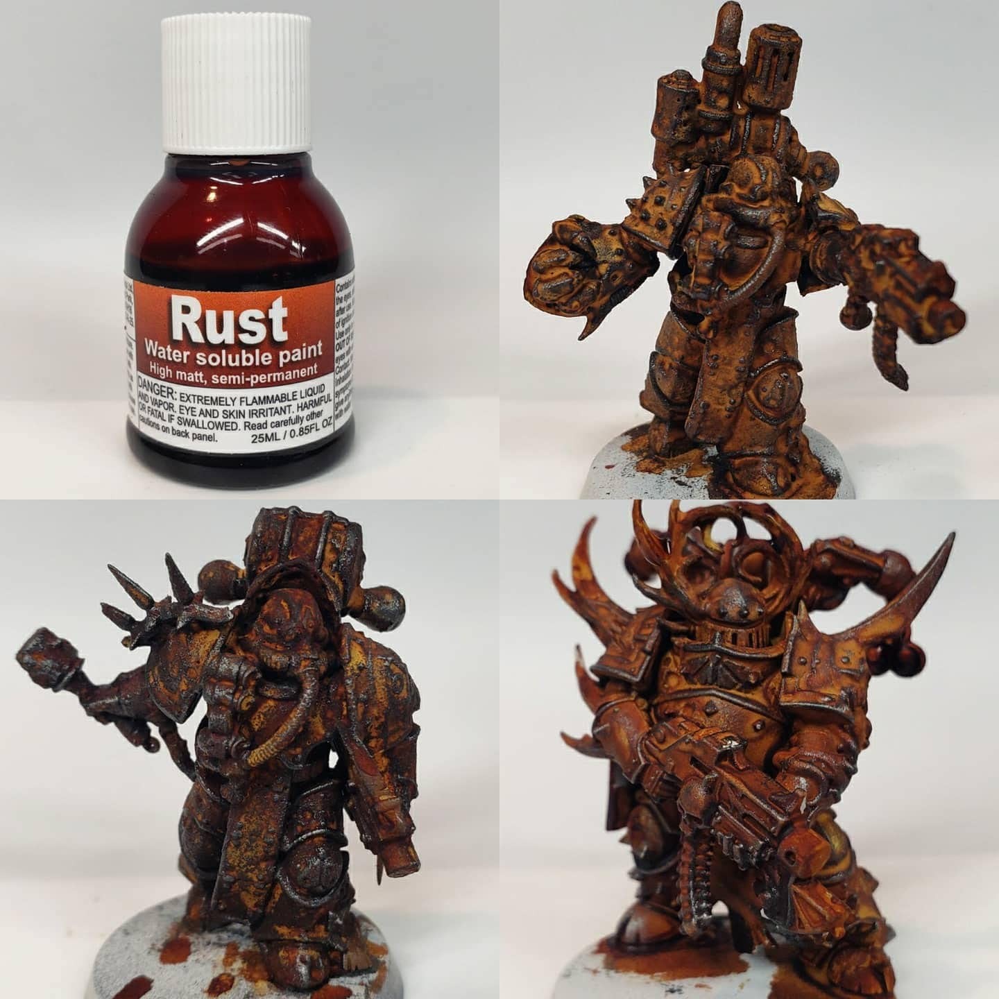 Dirty Down Rust Verdigris Moss Paints Bundle 25ml x3 – Water Soluble Effects THG