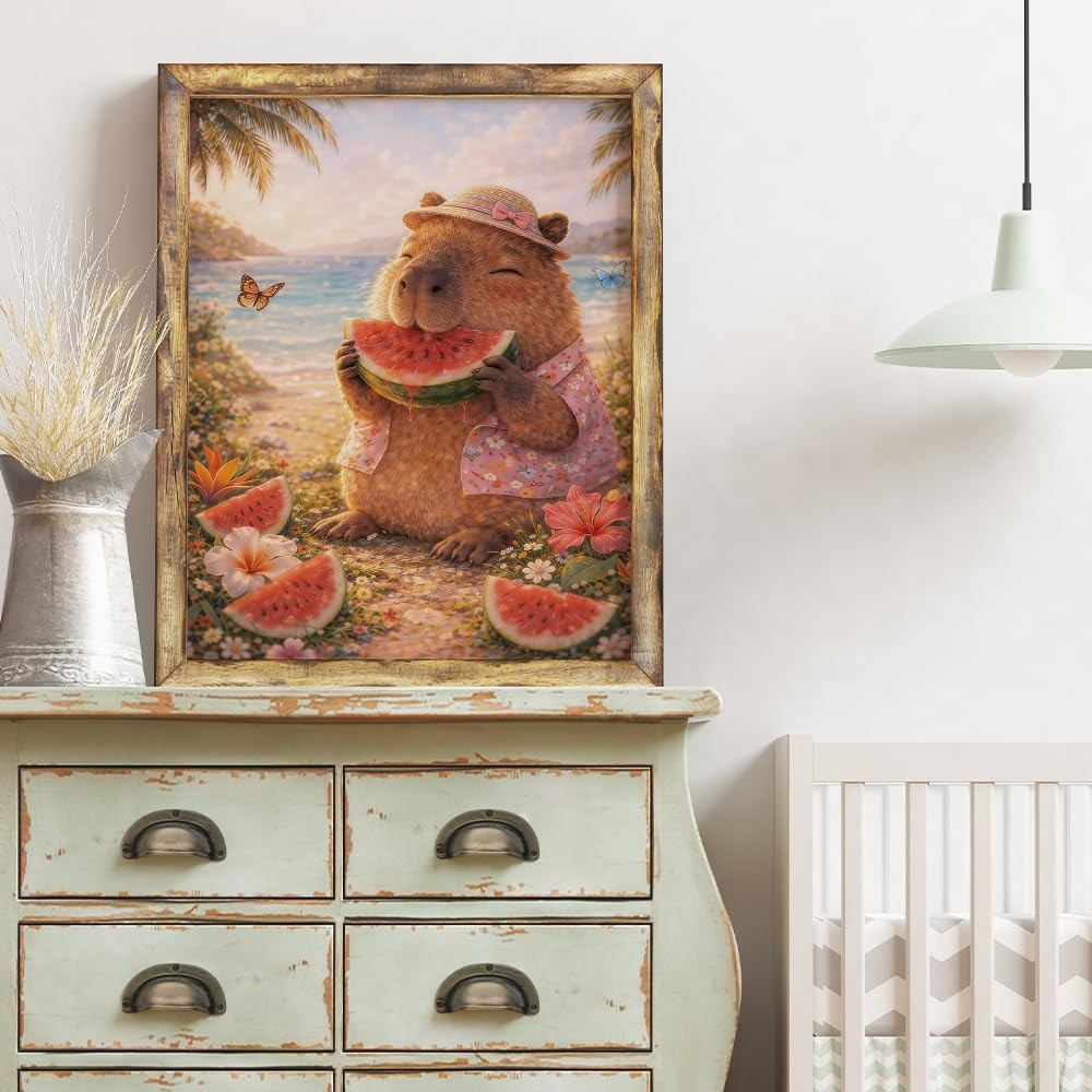 Capybara Diamond Painting Kit for Adults 12 x 16 Inch 5D DIY