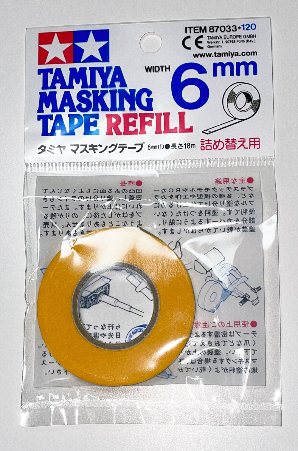 Tamiya 87033 Masking Tape Refill 6MM – US Fast Ship 100% Genuine