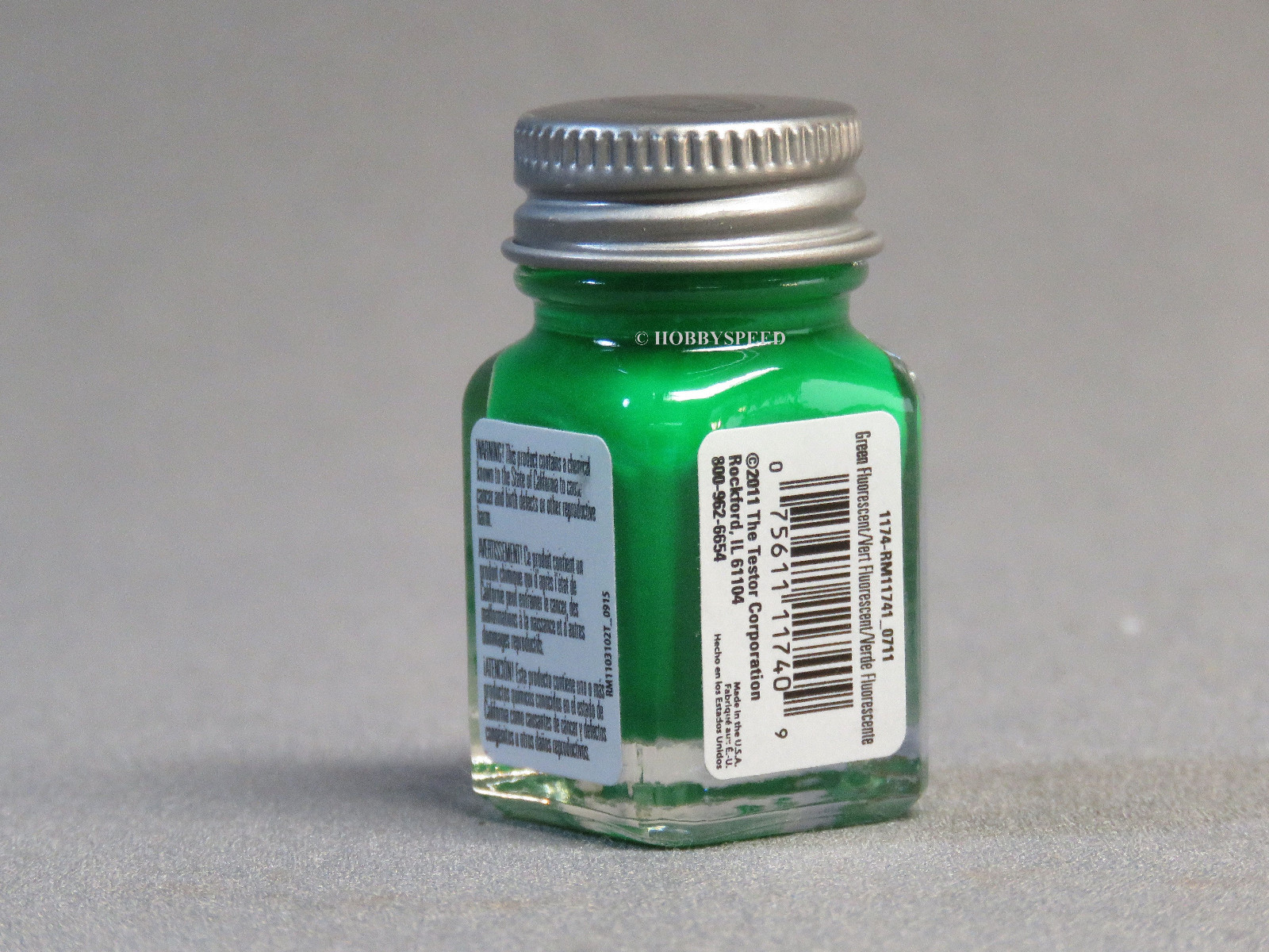 TESTORS 1174 GREEN FLUORESCENT PAINT ENAMEL 1/4oz JAR plastic model car TES1174