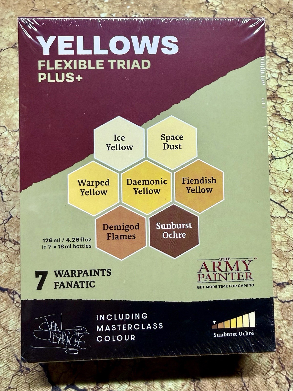 The Army Painter Fanatic Yellows Flexible Triad Plus 7 Paint Set NIB John B