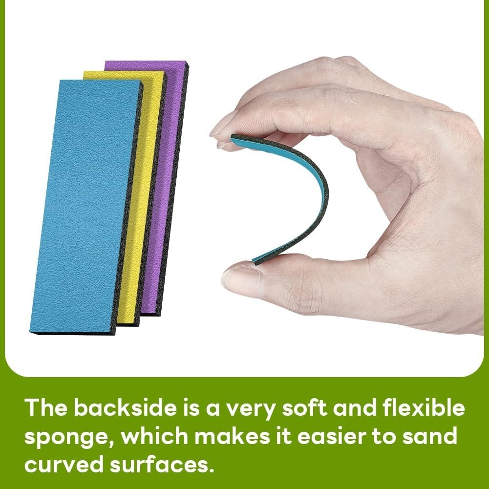 Sanding Sponge for Model Gundam Building, Hobby Model Tools Hand Sanding Bloc…