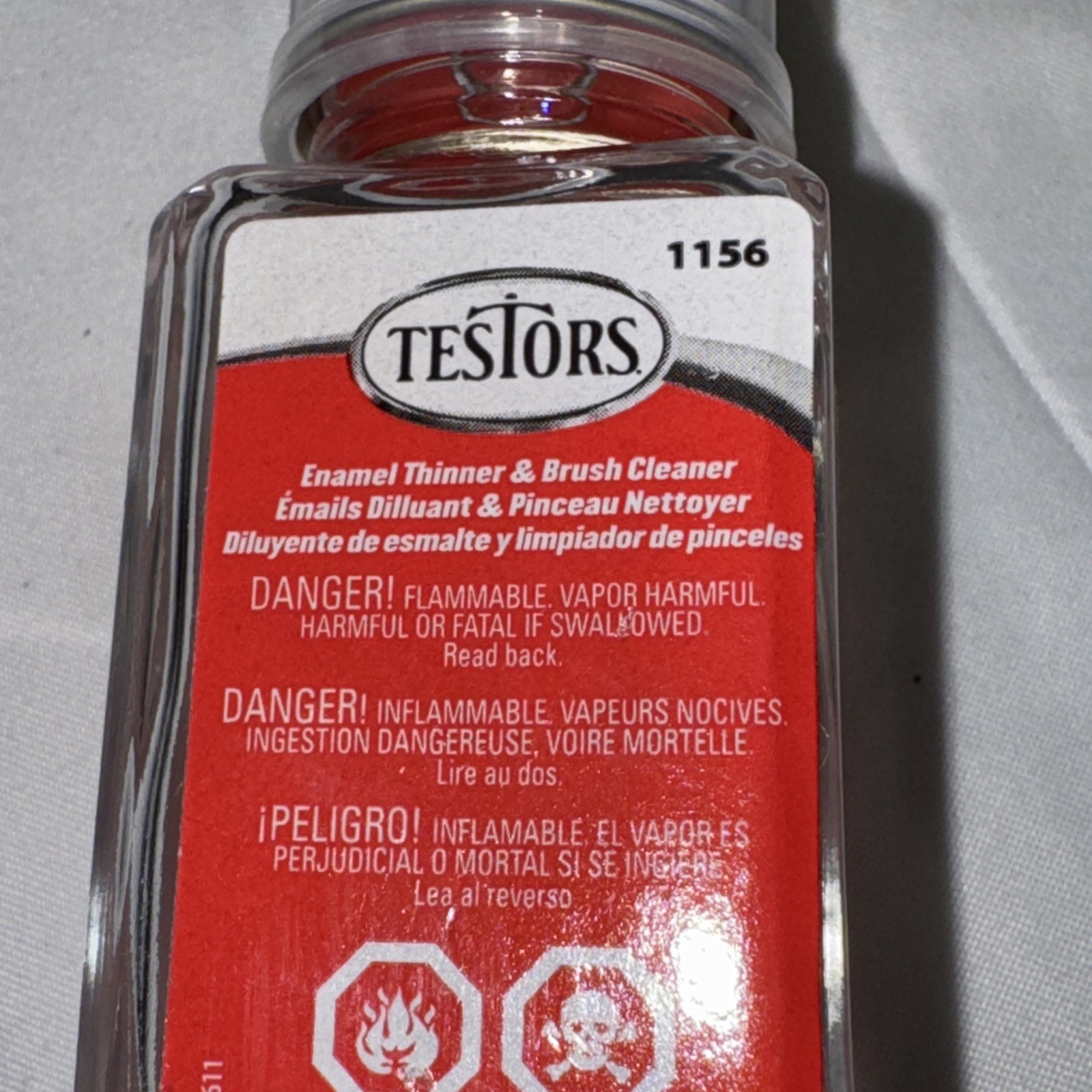 TESTORS Enamel Paint Set AUTO DETAIL 8 Colors 9120 MODEL + 25 Used & 7 Brushes