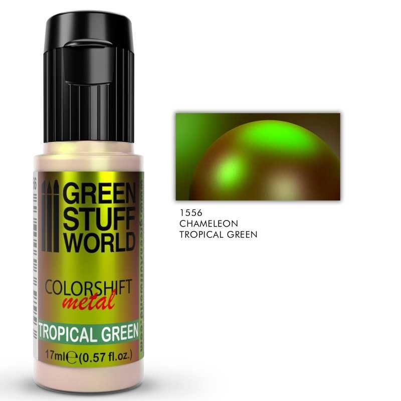 Chameleon Colorshift Paint – TROPICAL GREEN – Brush Airbrush Metallic GSW