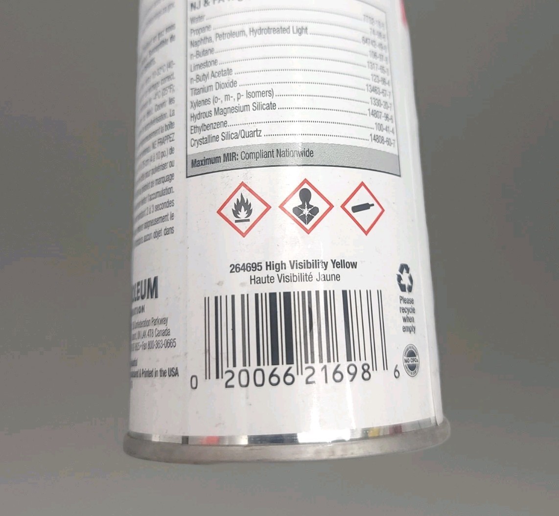 11-Pack Rust-Oleum Industrial Choice High Visibility Yellow Marking Paint, 17 oz