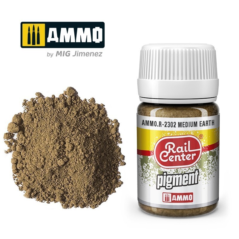 AMMO MIG Rail Center Paint Medium Earth (35ML) R-2302