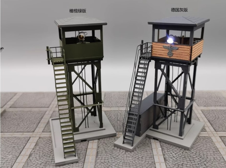 1/72 War II German Dioramas Guard Tower Alloy Finished Product