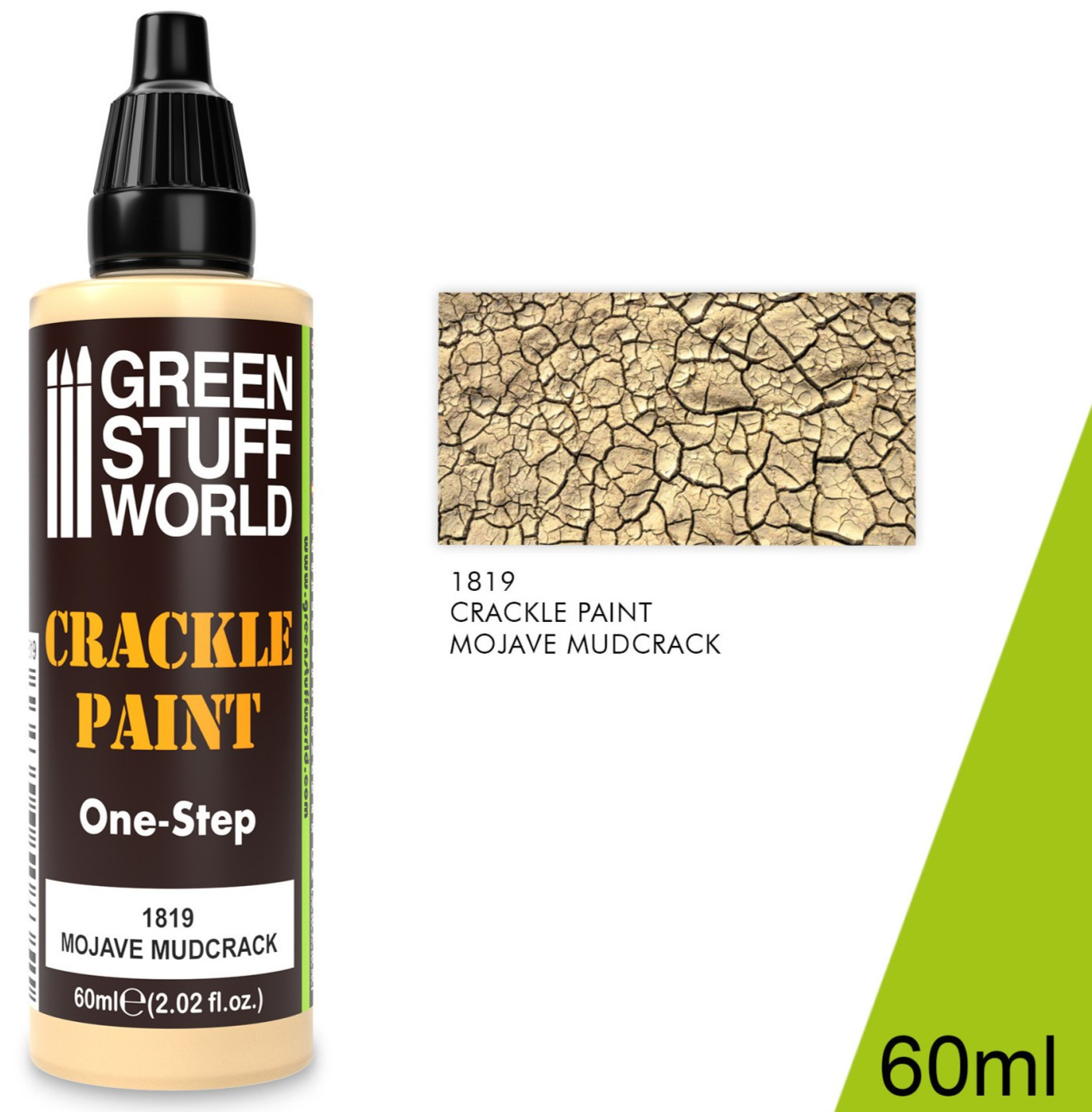 Green Stuff World 60ml Crackle Paint – Mojave Mudcrack Texture Paint 1819