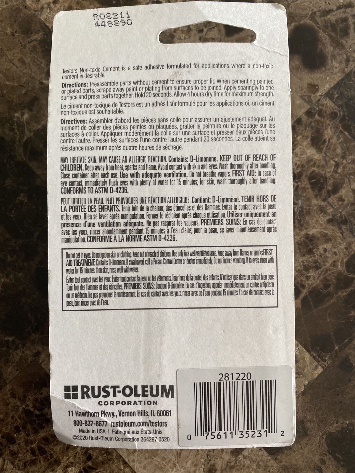 TESTORS NON TOXIC CEMENT FOR PLASTIC MODEL KITS