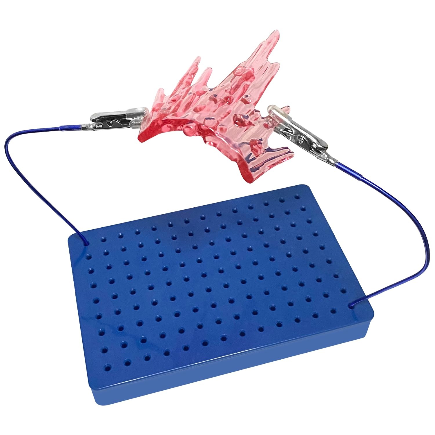 Painting Stand Base with 12PCS Bendable Alligator Clips for Model Airbrush DIY