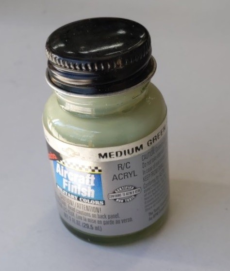 Pactra 5929 Medium Green Acrylic Paint 1 oz Aircraft Finish