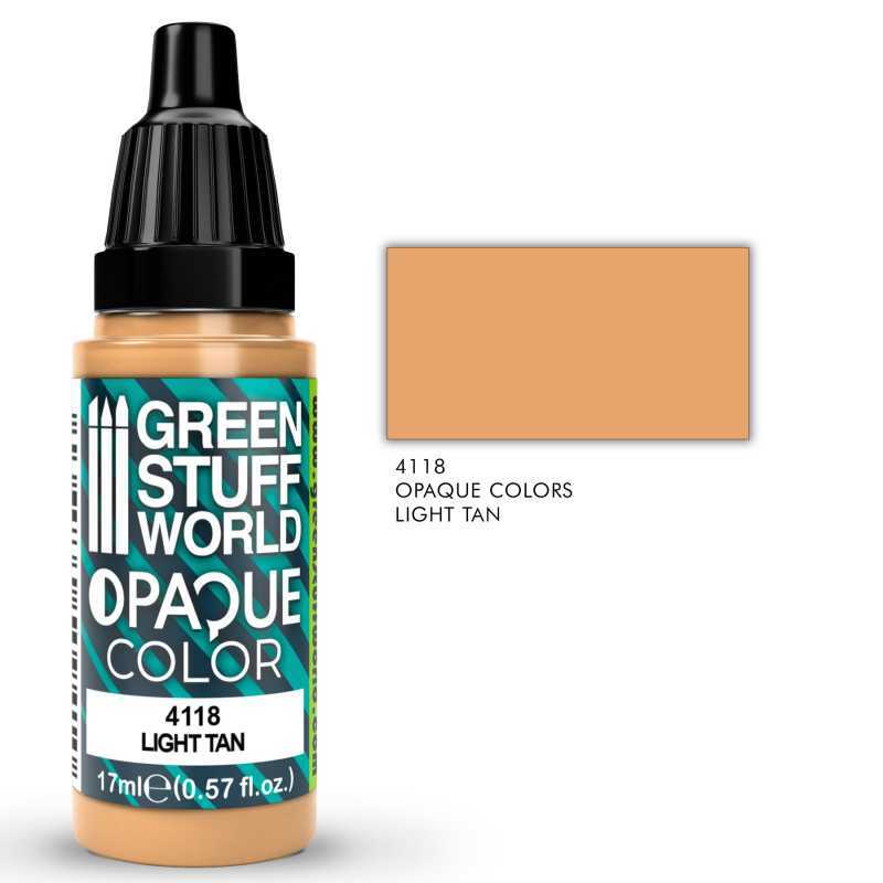 Green Stuff World 4118 Acrylic OPAQUE – Light Tan 17ml (highly pigmented)