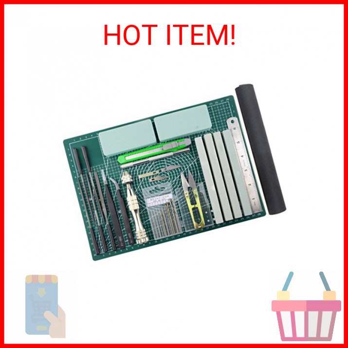 BXQINLENX Professional 25 PCS Model Tools Kit Modeler Basic Tools Craft Set Hobb