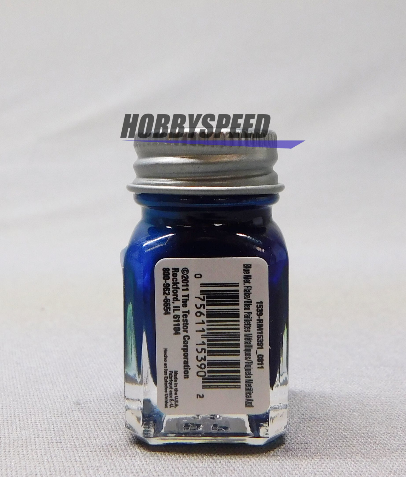 TESTORS PAINT BLUE METALFLAKE ENAMEL 1/4oz JAR plastic model TES1539 NEW