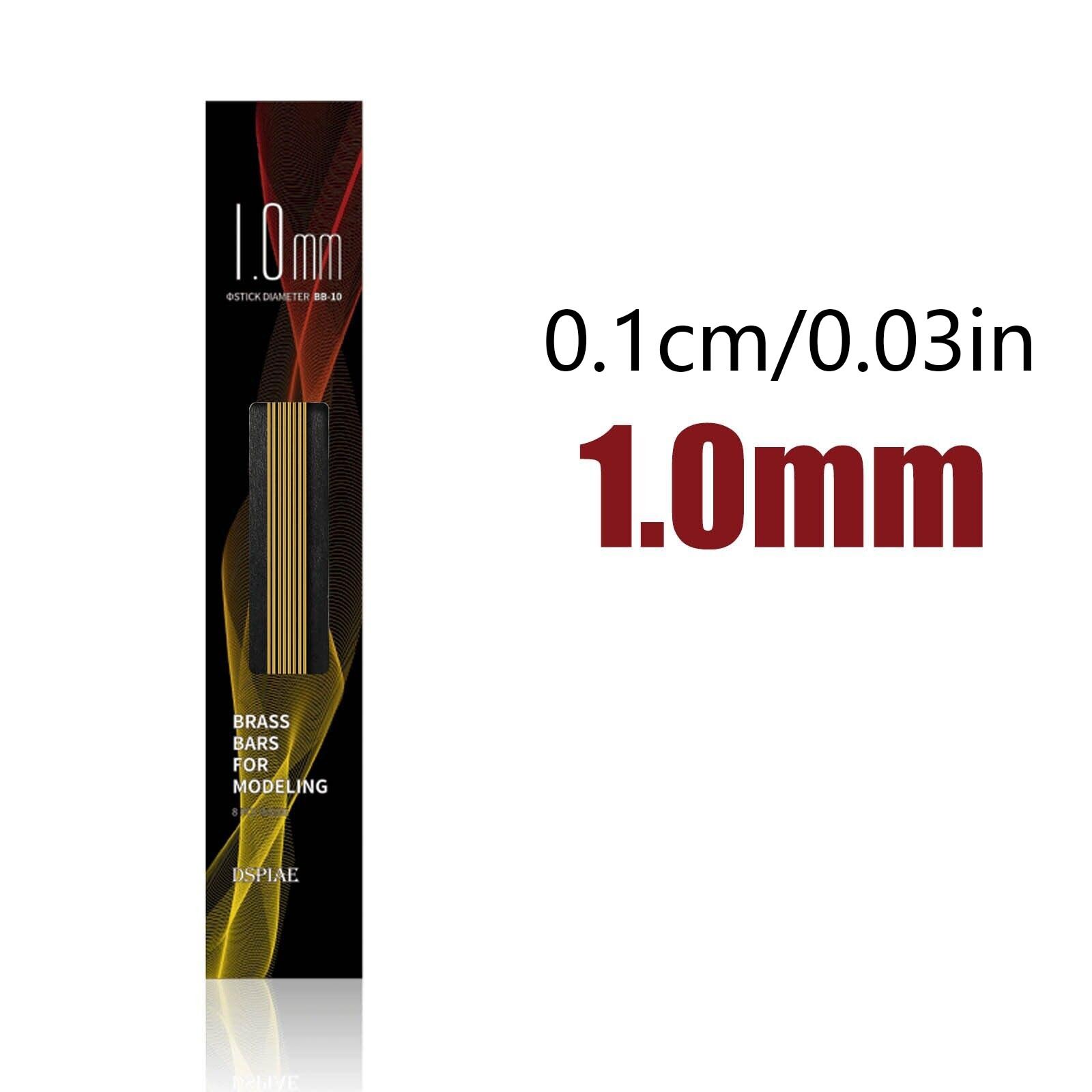 0.5-3.0mm Solid Brass Bars Rods Modeling Tool for Gundam/Military Model Building