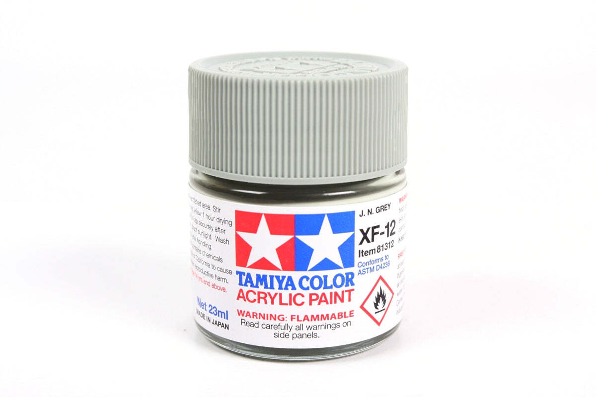 Tamiya 81312 XF-12 JN Gray Acrylic Paint 23ml TAM81312 – US
