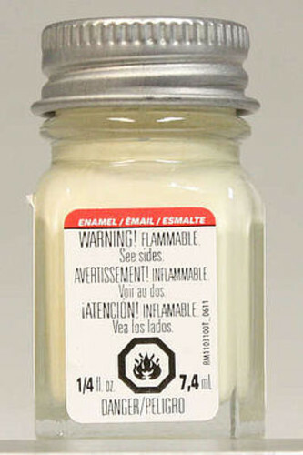 Testors Light Ivory Gloss 1/4 oz – Hobby and Model Enamel Paint – #1117tt