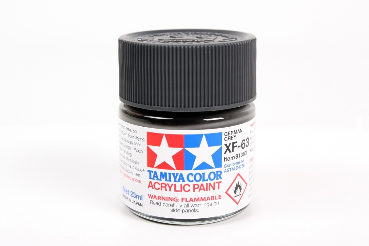 Tamiya 81363 XF-63 German Gray Acrylic Paint 23ml Large Bottle – US