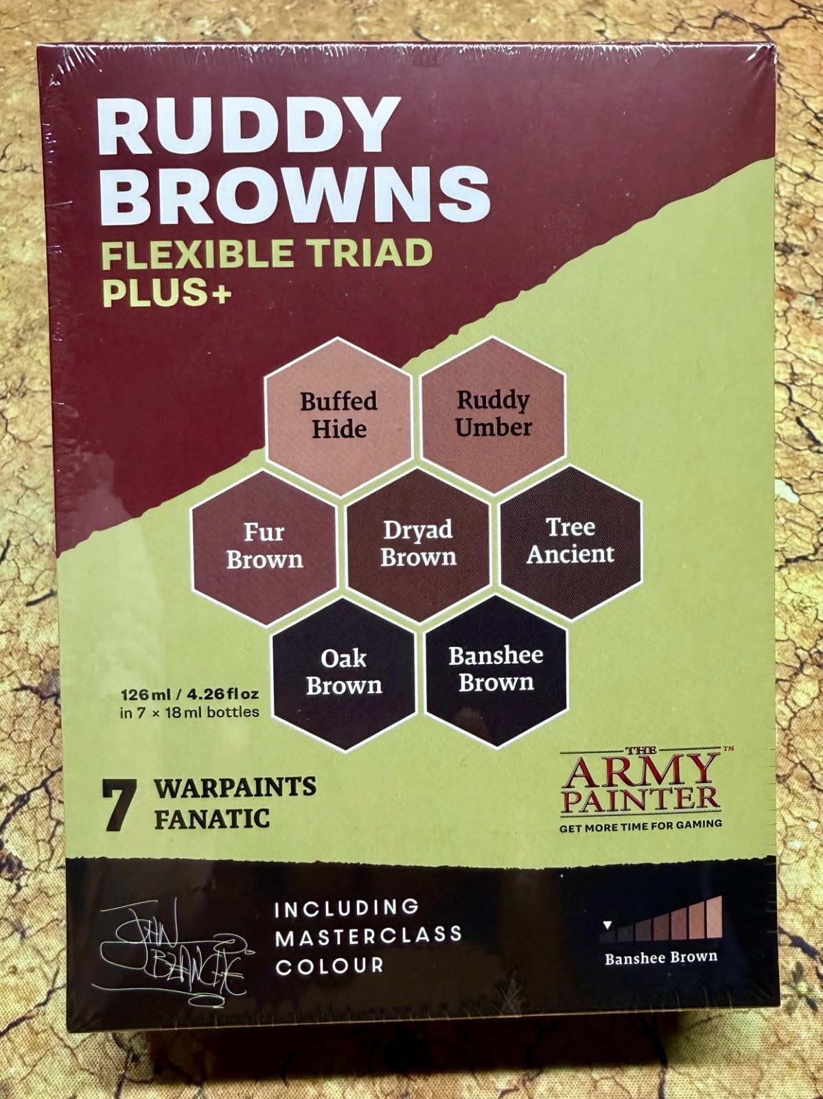 The Army Painter Fanatic Ruddy Browns Flexible Triad Plus 7 Paint Set NIB John B
