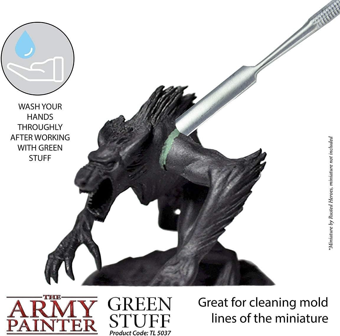 Green Stuff, 2 Part Modelling Compound, 20 cm, 25 g, Mouldable Putty for Mini…