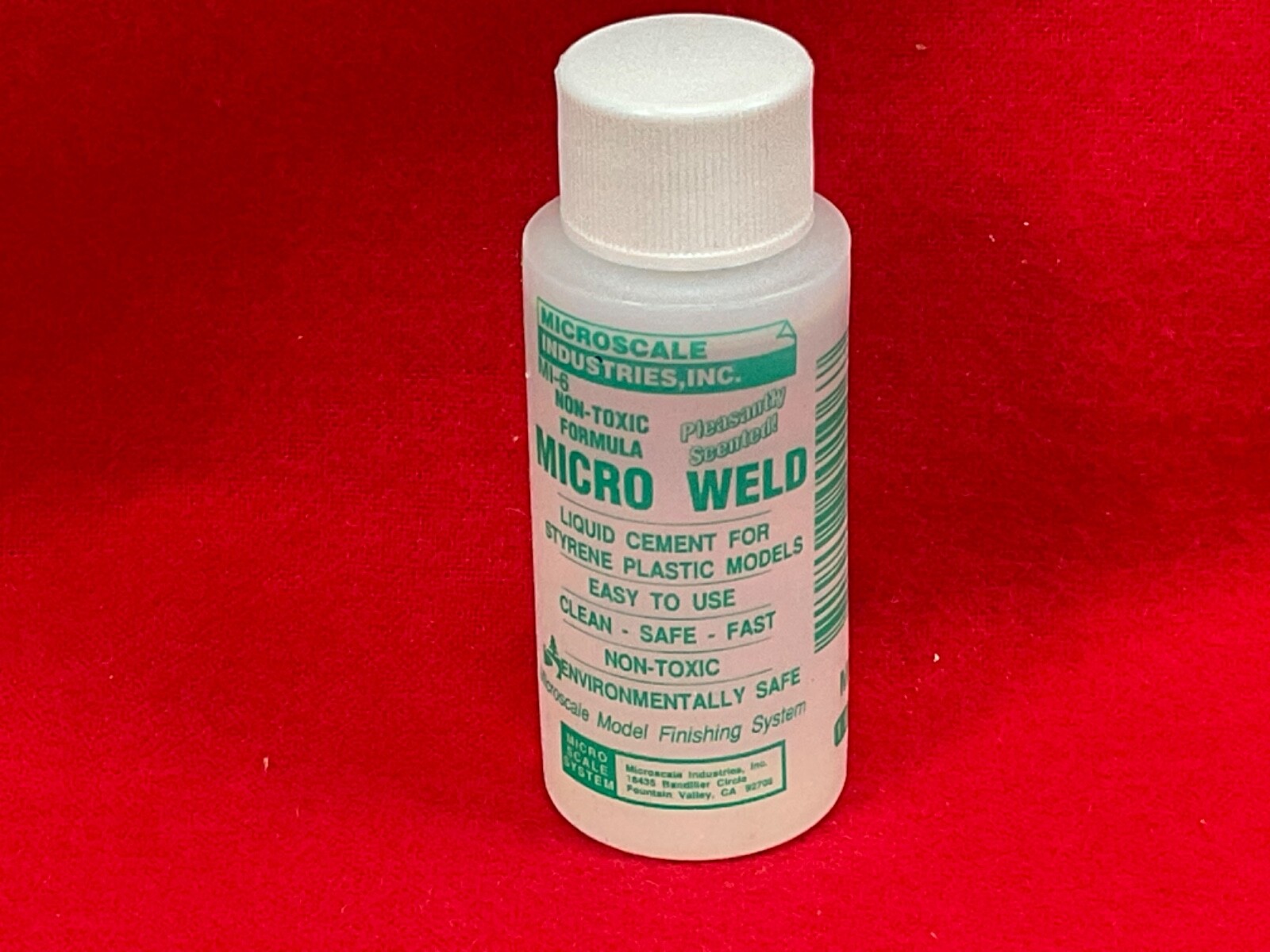 Microscale Industries MI6 MICRO WELD 1 oz cement for plastic styrene models