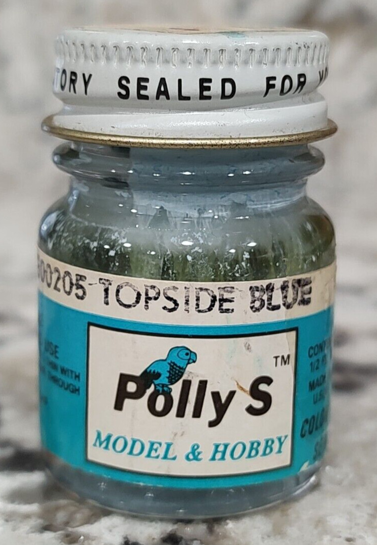 FLOQUIL POLLY S MODEL and HOBBY COLORS PAINT .5oz OUNCE – TOPSIDE BLUE