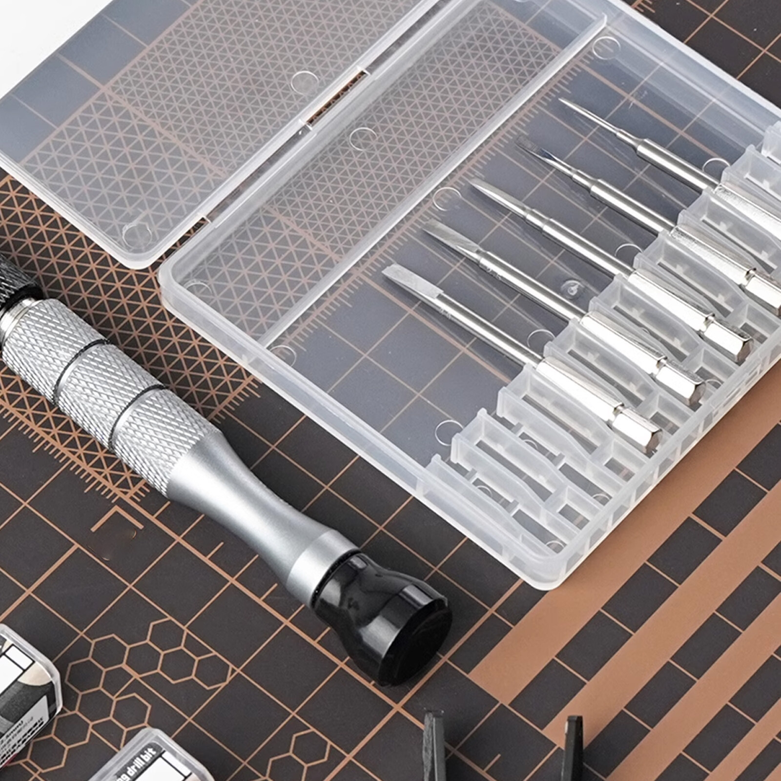 Quick-release Handle Flat Center Drill Kit set Craft Hobby Tool Set