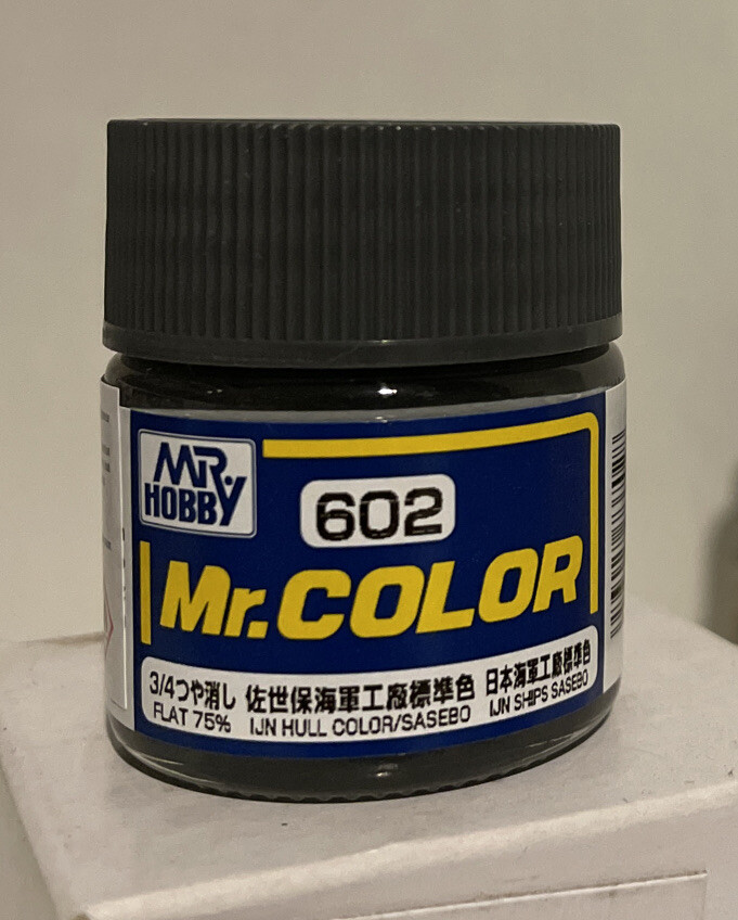 Gunze Sangyo “Mr Color” acrylic paint C-602, IJN Hull color (Sasebo) 10ml.