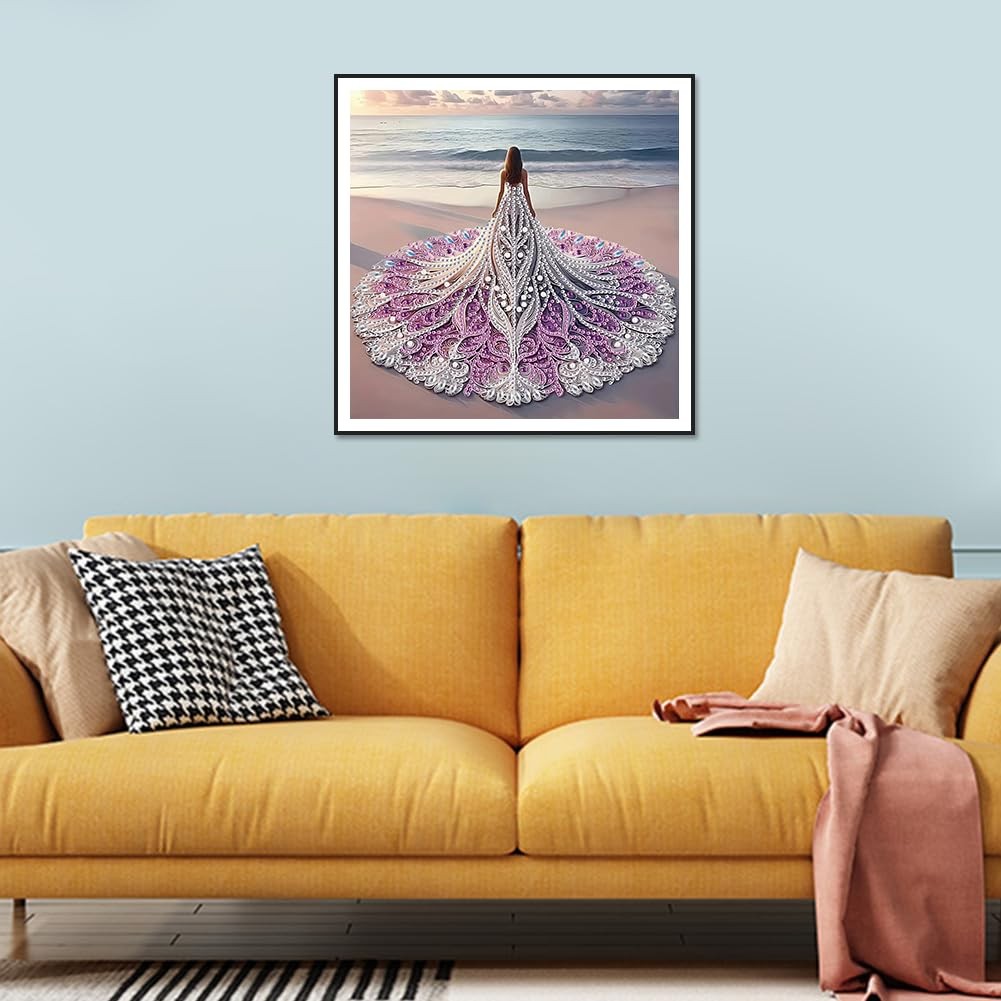 Diamond Painting,Kits for Adults Girl, 5D Special Shape Diamond Art Kits for Beg