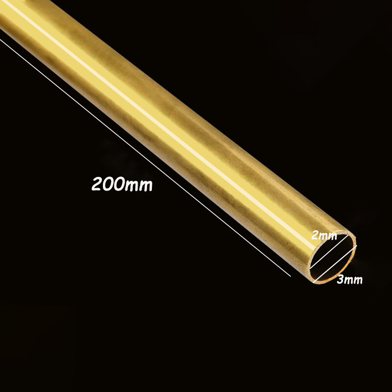 Brass Tube 1.5mm 2mm 3mm 4mm 5mm 7mm O.D./ Length = 300mm/ Wall = 1mm