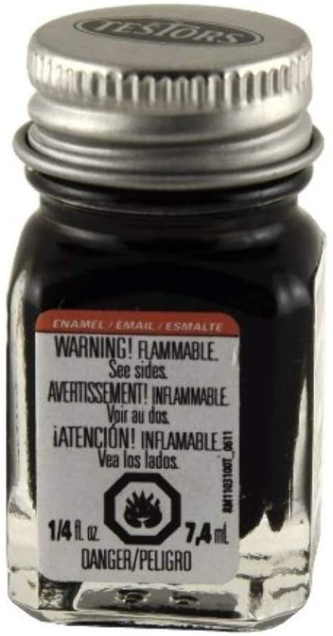 Testor’s Model Paint #1149 Flat Black Enamel .25 oz Free Ship