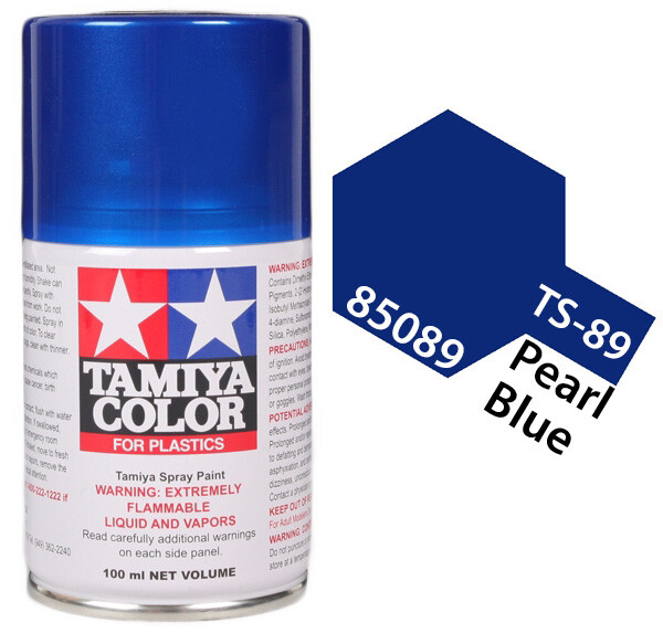 Tamiya 85089 TS-89 Pearl Blue Lacquer Spray Paint 100ml – US