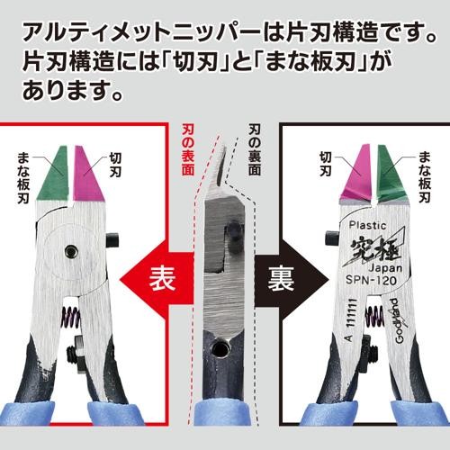 God Hand Ultimate Nipper 5.0 GH-SPN-120 Plastic Model Tool Blue jp