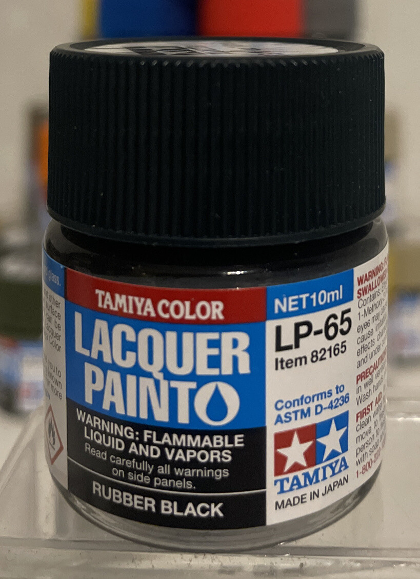 Tamiya LP-65 Rubber Black, 10ml.