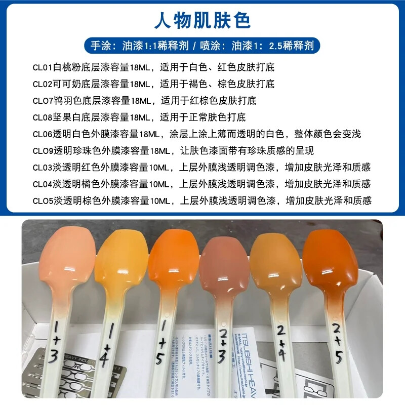 MR HOBBY CL01~CL09 Mr.COLOR LASCIVUS Skin Color Oil Model Paint (18ml)