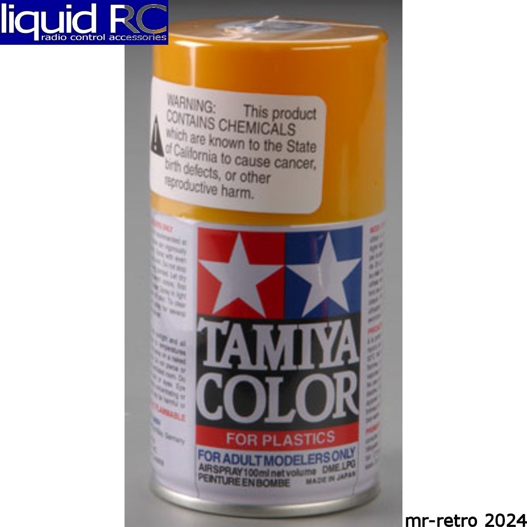 Tamiya USA TAM85034 TS-34 Camel Yellow Spray Paint For Plastics, 100 mL