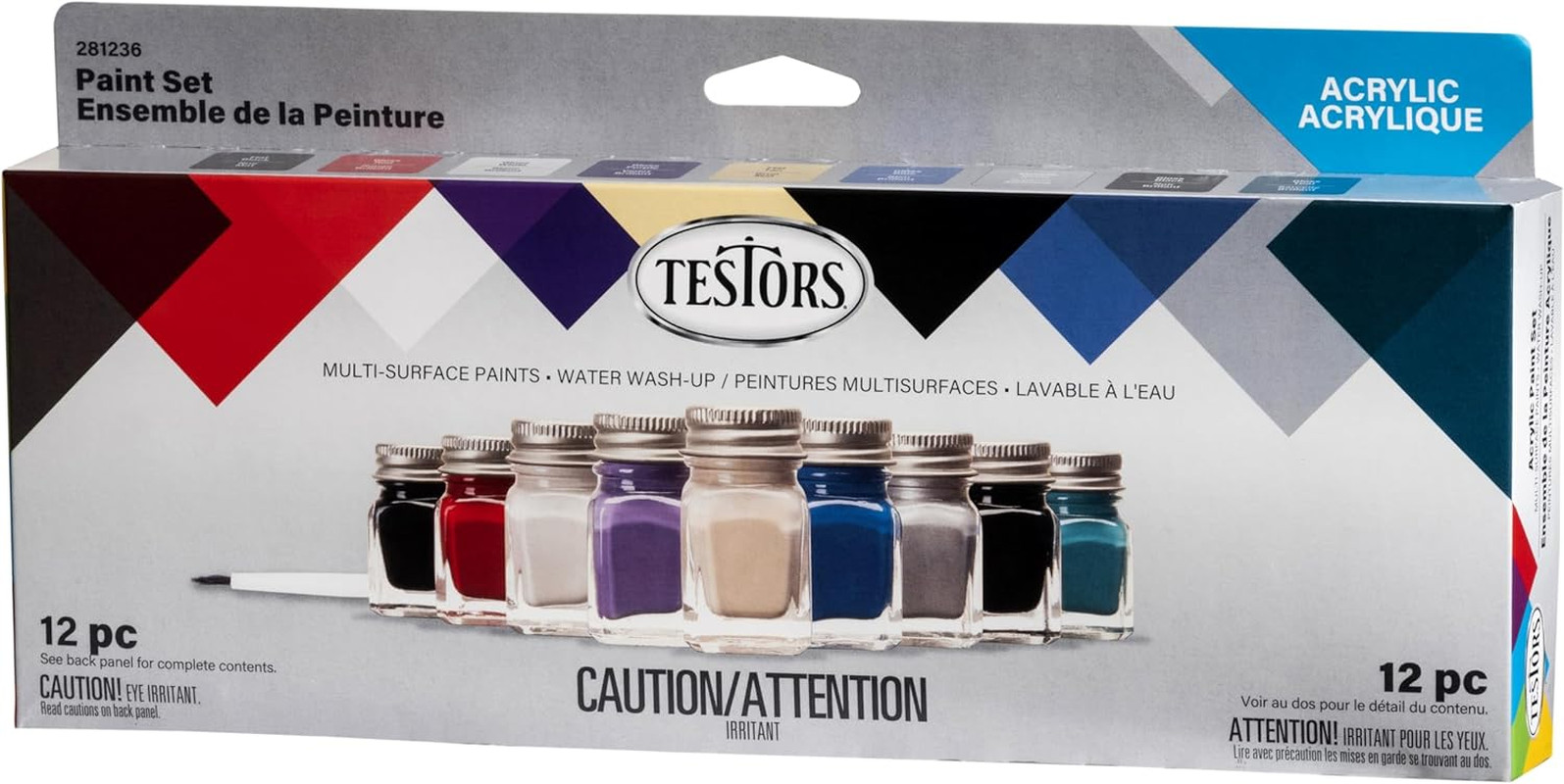Acrylic Auto Truck Acrylic Paint Sets, White, 0.5 Liters, 281236