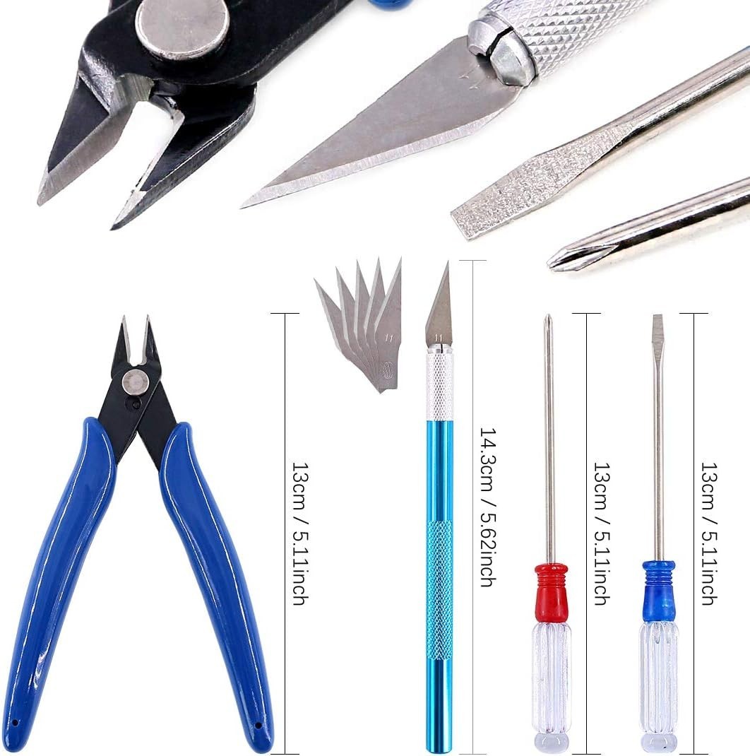 26Pcs Modeler Basic Tools Craft Set Hobby Building Tools Kit Professional Mod…