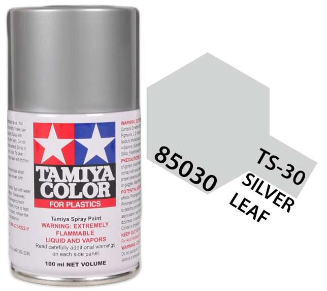 Tamiya 85030 TS-30 Silver Leaf Lacquer Spray Paint 100ml – US