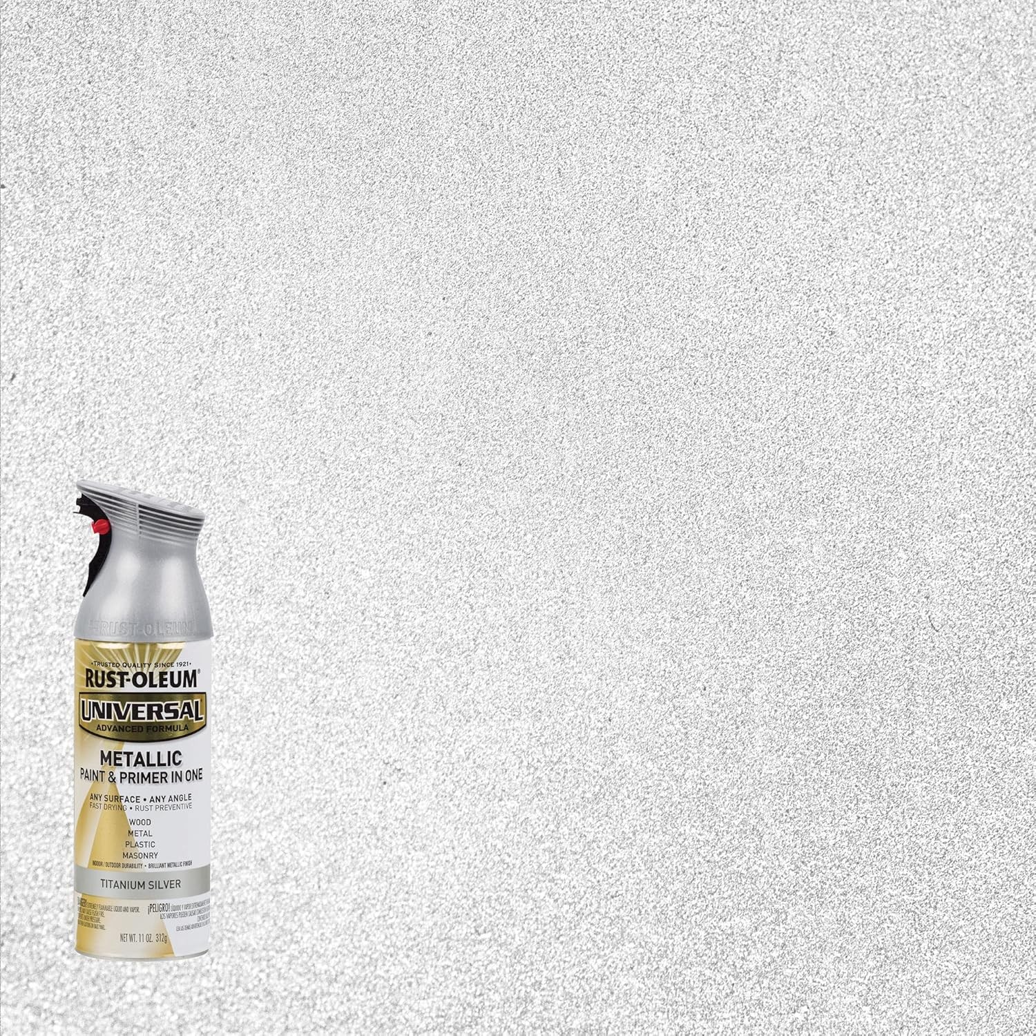 Rust-Oleum 245220 Universal All Surface 11 Ounce (Pack of 1), Titanium Silver