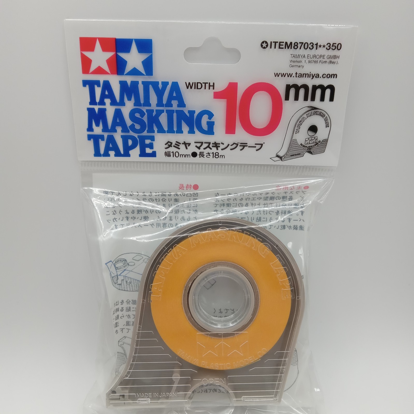 TAM87031 Tamiya 10mm Masking Tape w/ Dispenser-NEW!