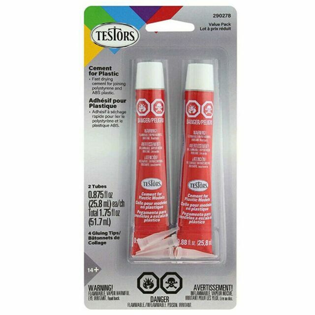 Testors TES290278 Cement for Plastic Model (Pack of 2)