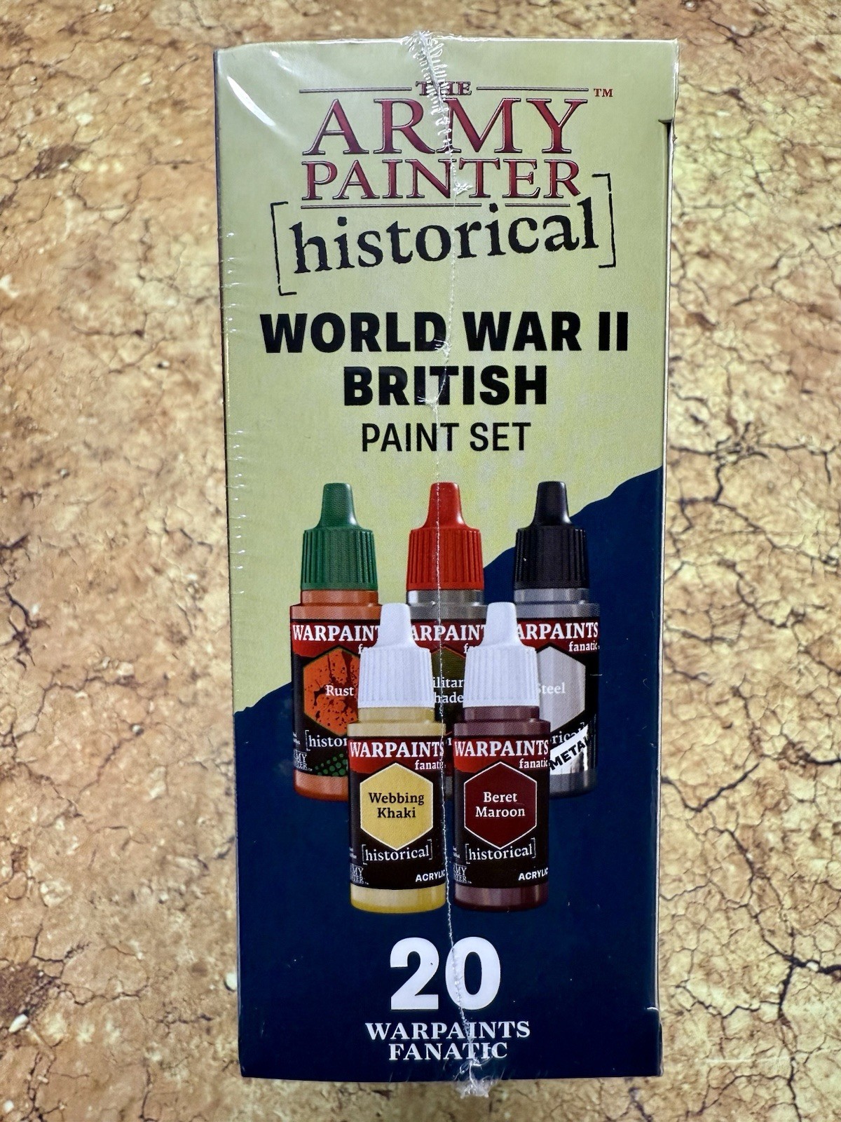 Army Painter WWII British Paint Set 20 Warpaints Fanatic WP8084 Historical NIB