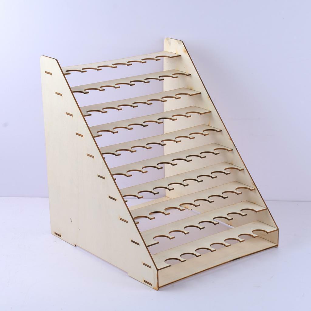 1 piece DIY Wooden Pigment Paint Rack Paint Modular Organizer Storage Stand Tool