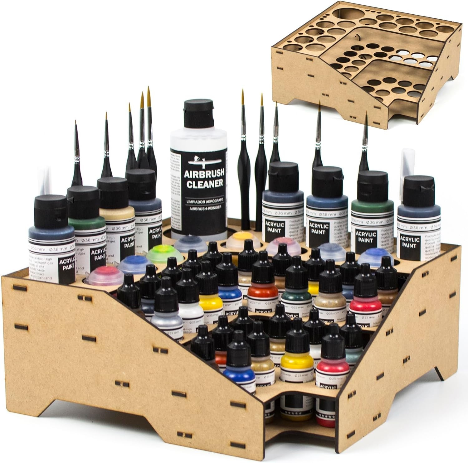 Paint Rack for model paints. Hobby craft Vallejo Army rack stand Vallejo paint h