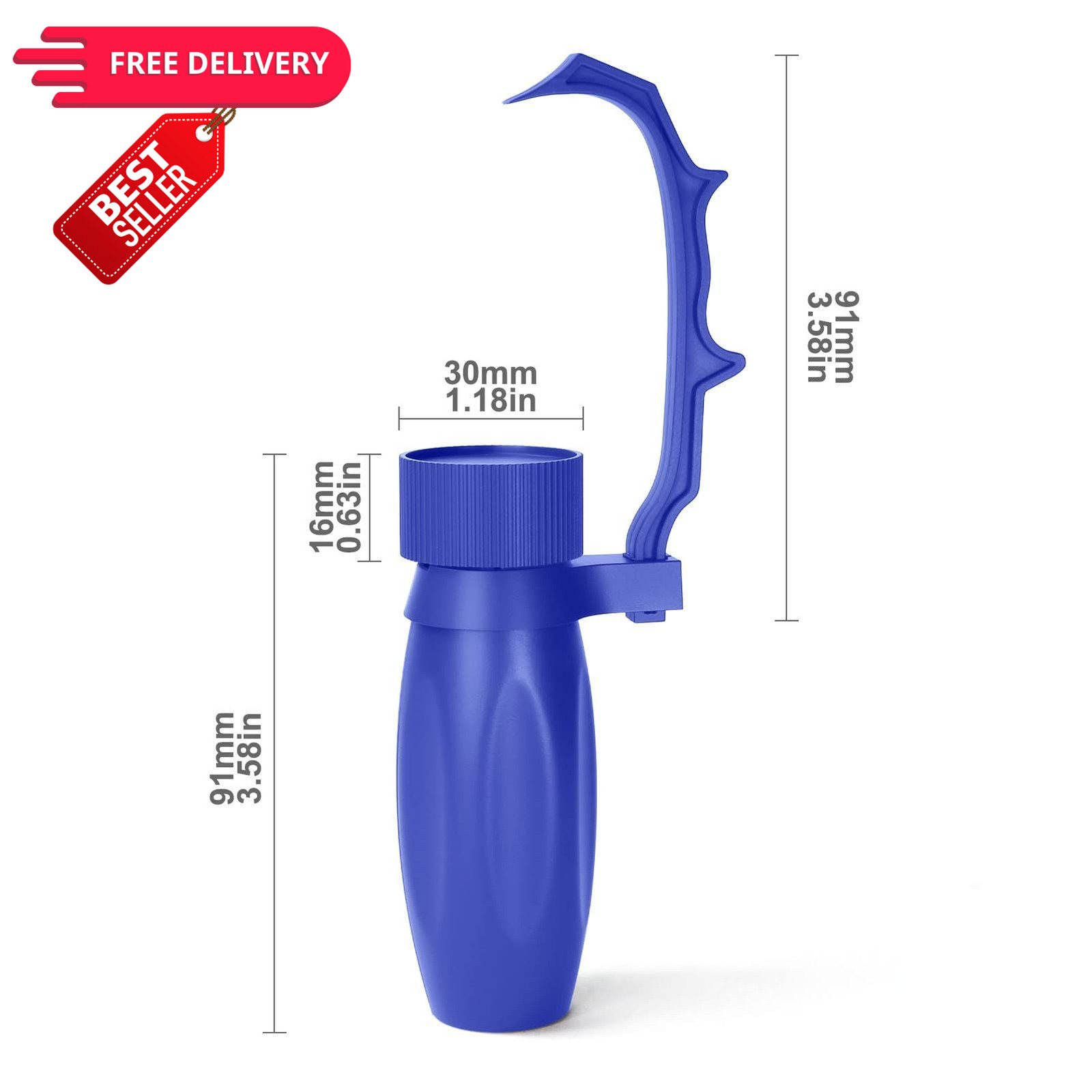 Evemodel WH01 Painting Handle for Wargame Miniautres with Model Small, Blue