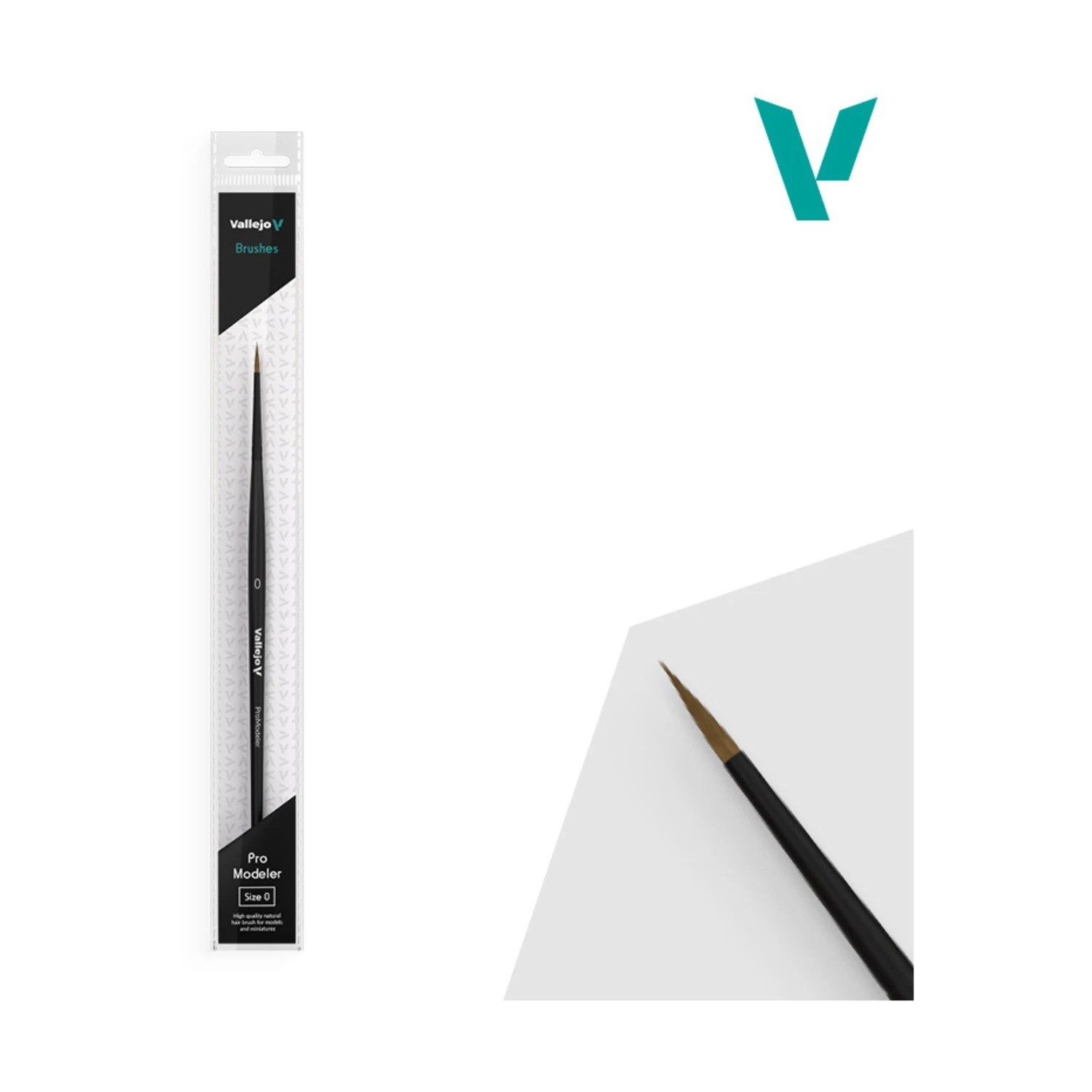 Pro Modeler Round #0 Paint Brush Vallejo New for miniatures Warhammer